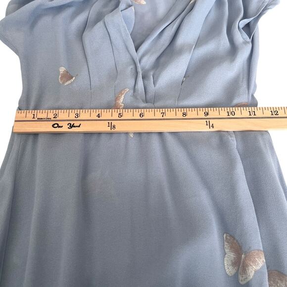 Reformation Sandra Kuren Crane Butterfly Print Maxi Dress Size S - Picture 13 of 16